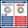 Whole Parts Range Oven Door Seal Gasket (including 23 Mounting Clips) Part# WP71001970 - Replacement and Compatible with Some Jenn Air, Magic Chef and Maytag Ranges or Ovens