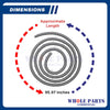 Upgraded Whole Parts Commercial Range Oven Door Gasket Seal (39 Clips) Part# A43056 - Replacement & Compatible with Some American Range Ovens