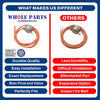 Upgraded Whole Parts Refrigerator Defrost Thermostat (Assembly Number: 37T21) Part# 800360 - Replacement & Compatible with Some True Refrigerators