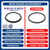 Whole Parts Commercial Washer Door Seal Gasket Part# 184202 - Replacement and Compatible with Some Wascomat Washing Machines