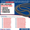 Whole Parts Range Oven Door Seal Gasket (Including 27 Mounting Clips) Part# 807545502 - Replacement & Compatible with Some Frigidaire, Electrolux and Kenmore Ranges or Ovens