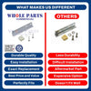 Whole Parts Upgraded Refrigeration Bottom Right Door Hinge Kit Part# 870842 Compatible with Select True Commercial Refrigerators