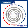 Whole Parts Range Oven Door Seal Gasket (Including 30 Mounting Clips) Part# 00486768 - Replacement and Compatible with Some Thermador and Bosch Ranges or Ovens