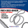 Whole Parts Range Oven Door Seal Gasket (Including 28 Mounting Clips) Part# DG63-00483A - Replacement and Compatible with Some Samsung Ranges or Ovens