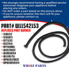 Upgraded Whole Parts Range Oven Door Seal Gasket (20 Mounting Clips) Part# W11542153 - Replacement & Compatible with Some Whirlpool, Maytag, Crosley, Kenmore, Amana, Magic Chef and Roper Ovens