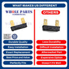 Whole Parts Upgraded Refrigeration Equipment Thermal Fuse Part#337-31075-00 Compatible with Select Traulsen Commercial Refrigeration and Other Food Service Equipments