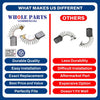 Upgraded Whole Parts Motor Brush Assembly 144-1 (2 PCs) Part# 44540 - Replacement & Compatible with Some RIDGID Threading Machines and Power Drives