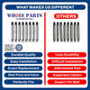 Whole Parts Commercial Washer Suspension/Shock Absorber Kit (8 PCs) Part# 472991310 - Replacement & Compatible with Some Electrolux and Wascomat Washing Machines