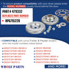 Whole Parts Dryer Drum Bearing Kit Part# 479332 - Replacement & Compatible with Some Fisher & Paykel Dryers