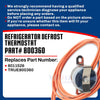Upgraded Whole Parts Refrigerator Defrost Thermostat (Assembly Number: 37T21) Part# 800360 - Replacement & Compatible with Some True Refrigerators