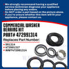 Upgraded Whole Parts Washer Bearing Kit Part# 472991314/991314 - Replacement & Compatible with Some Electrolux-ELS & Wascomat Washing Machine