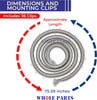 Whole Parts Range Oven Door Seal Gasket (Including 36 Clips) Part# 00686195 - Replacement and Compatible with Some Thermador Ranges or Ovens