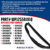 Whole Parts Refrigerator Freezer Door Seal Gasket (Magnetic Strip Inside, Black) Part# WP12550101Q - Replacement and Compatible with Some Amana, Whirlpool, Kitchen Aid and Kenmore Refrigerators