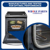 Whole Parts Range Oven Door Seal Gasket (Including 19 Mounting Clips) Part# WB02T10013 - Replacement and Compatible with Some GE, Hotpoint and Kenmore Ranges or Ovens