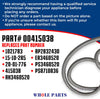 Whole Parts Range Oven Door Seal Gasket (Including 28 Mounting Clips) Part# 00415038 - Replacement and Compatible with Some Thermador Ranges or Ovens