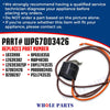 Upgraded Whole Parts Refrigerator Defrost Thermostat Part# WP67003426 - Replacement & Compatible with Some Amana, Kitchen Aid, Maytag, Jenn Air, Kenmore, Whirlpool Refr