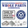 Upgraded Whole Parts Commercial Range Oven Door Gasket Seal (39 Clips) Part# A43056 - Replacement & Compatible with Some American Range Ovens