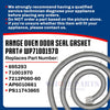 Whole Parts Range Oven Door Seal Gasket (including 23 Mounting Clips) Part# WP71001970 - Replacement and Compatible with Some Jenn Air, Magic Chef and Maytag Ranges or Ovens