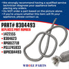 Whole Parts Range Oven Door Seal Gasket (Including 21 Clips) Part# 8304493 - Replacement and Compatible with Some Kitchen Aid Ranges or Ovens