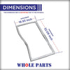 W10830274 Refrigerator French Door Gasket for Whirlpool