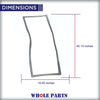 W10830055 Refrigerator French Door Gasket (Gray) for Whirlpool