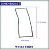 W10830162 Refrigerator French Door Gasket (Gray) for Whirlpool