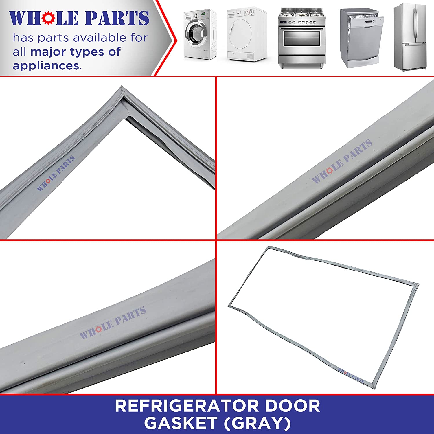 5304505782 Refrigerator Door Gasket (Gray Color) for Frigidaire