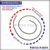 Whole Parts Range Oven Door Gasket (Includes 25 Mounting Clips) Part# WB04T10050 - Replacement & Compatible with Some GE Ranges or Ovens