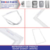 241778301 Refrigerator French Door Gasket (White) for Frigidaire