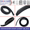 WP99002140 Dishwasher Door Gasket (Black) for Whirlpool