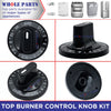 12200035 Range Top Burner Control Knob Kit (4 Pack) for Jenn Air and Kenmore