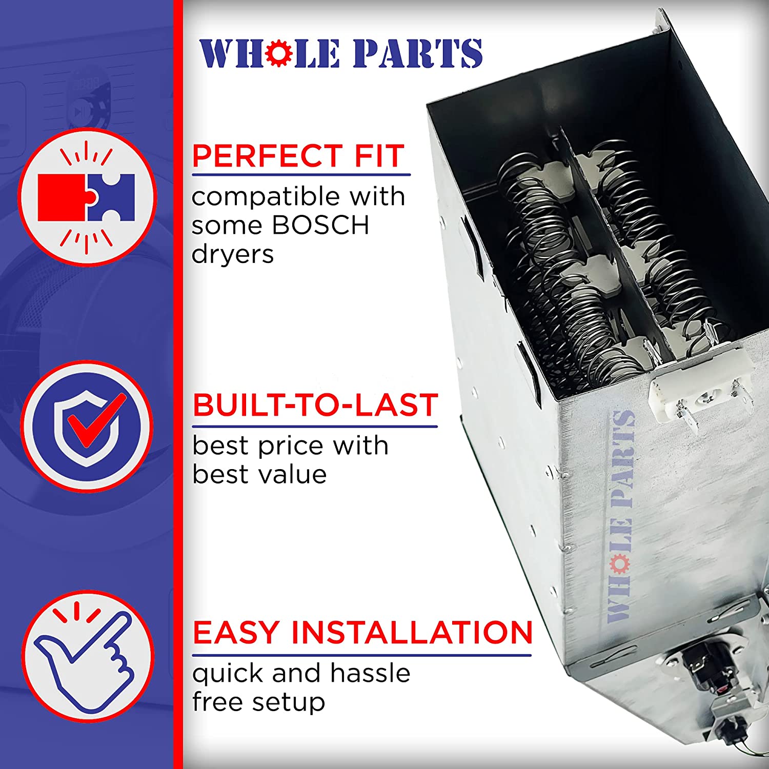 00436460 Dryer Heating Element Assembly for Bosch – WHOLEPARTS