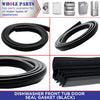 DD62-00043A Dishwasher Front Tub Door Seal Gasket (Black) for Samsung