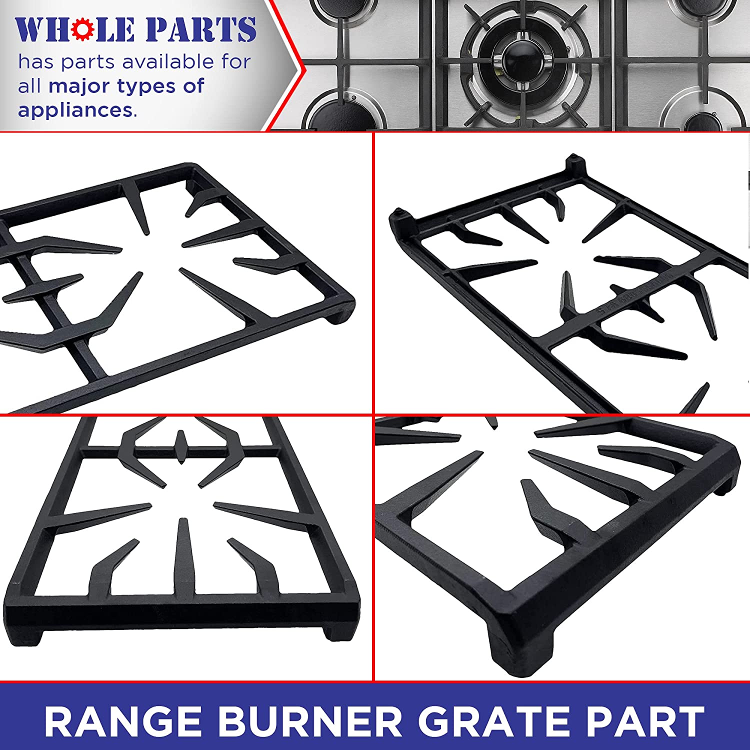 00145306 Range Burner Grate for Bosch WHOLEPARTS