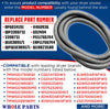 Whole Parts Dryer Door Seal Part# W10906683 - Replacement and Compatible with Some Crosley, Kenmore and Whirlpool Dryers